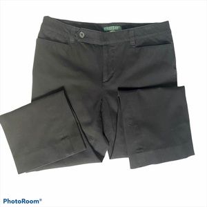 RALPH LAUREN Mid-Rise Black Trouser Pants Sz 8